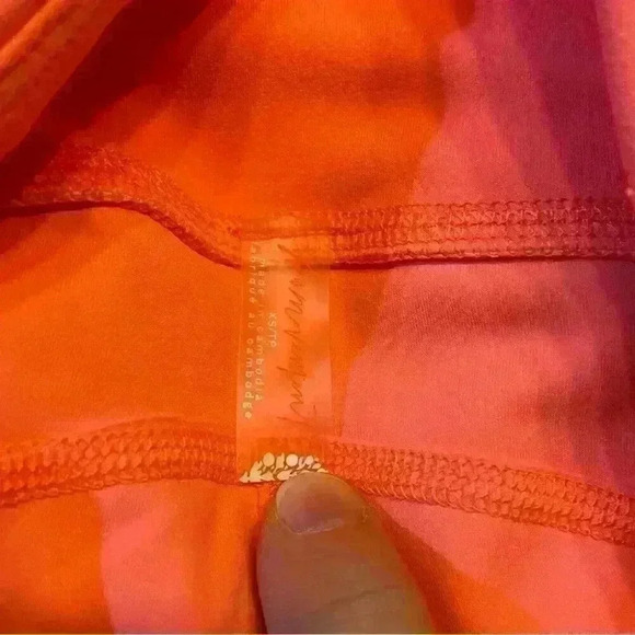 Free People Movement Flare‎ Leggings XSMALL Coral Athletic Athleisure *Flaw - Picture 8 of 9